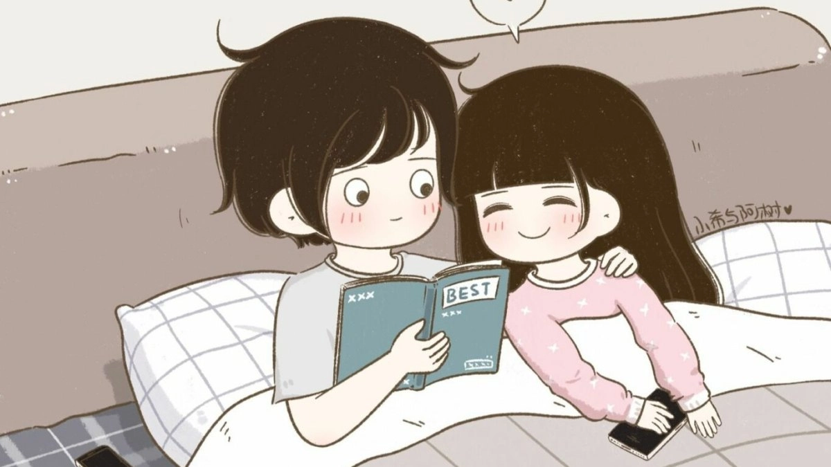 Cặp đôi dễ thương anime ngọt ngào như kẹo