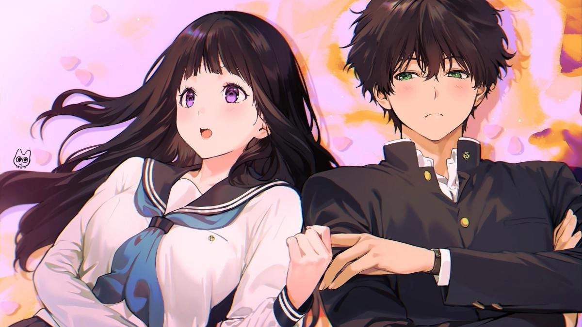 Hình cặp anime dễ thương ngọt ngào như mơ