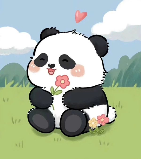 Hình avatar gấu trúc dễ thương cực đáng yêu