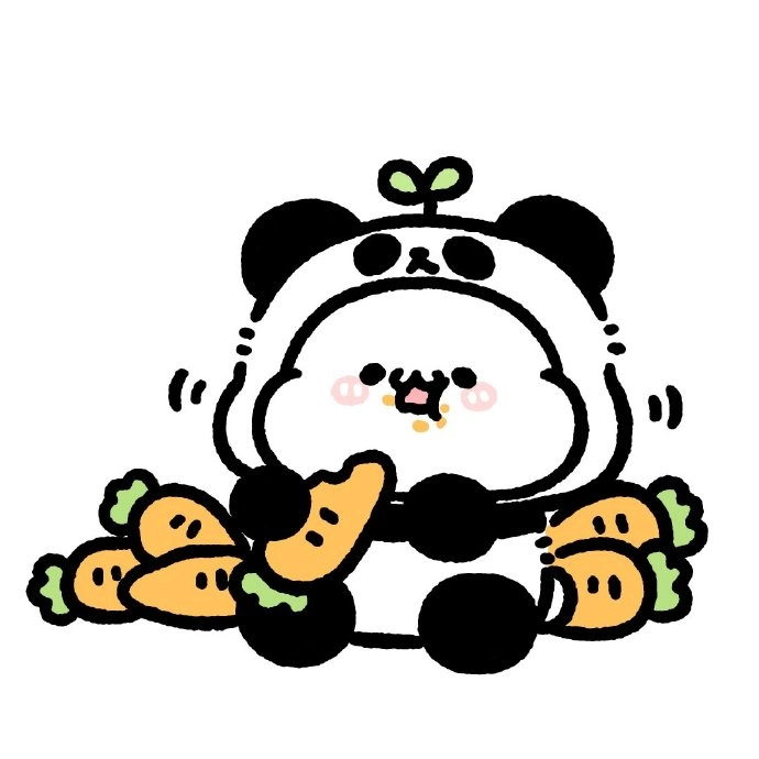 Hình ảnh gấu trúc dễ thương thể hiện sự ngọt ngào