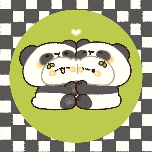Gấu trúc avatar cute với phong cách đáng yêu siêu dễ chịu
