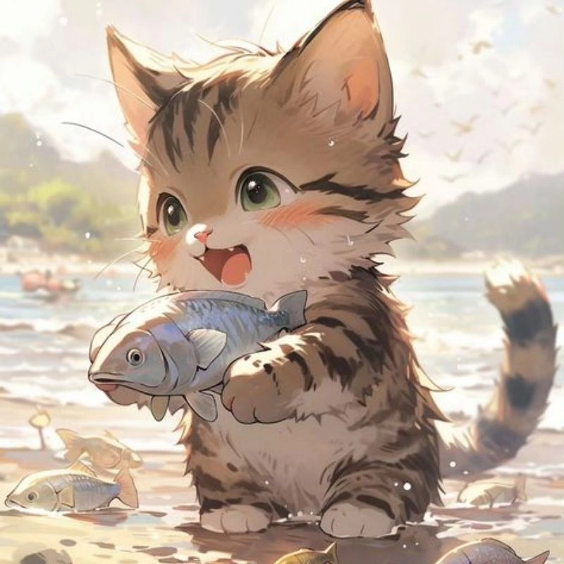 Con mèo avatar với thần thái siêu ngầu