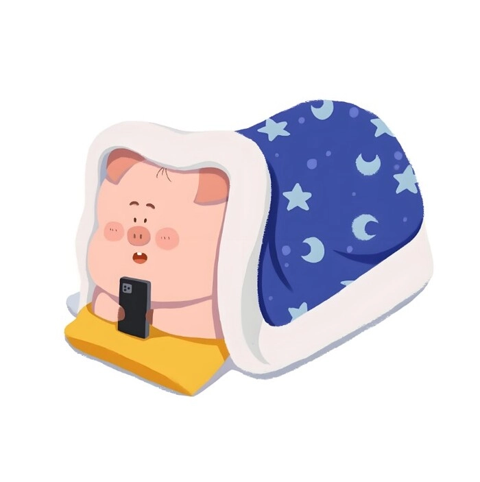 Con heo chibi đang nằm ngủ trông rất ngộ nghĩnh