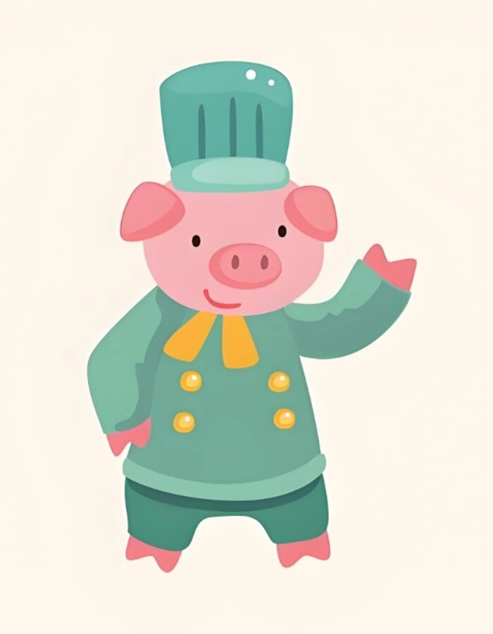 Chibi heo với đôi mắt long lanh dễ làm xiêu lòng