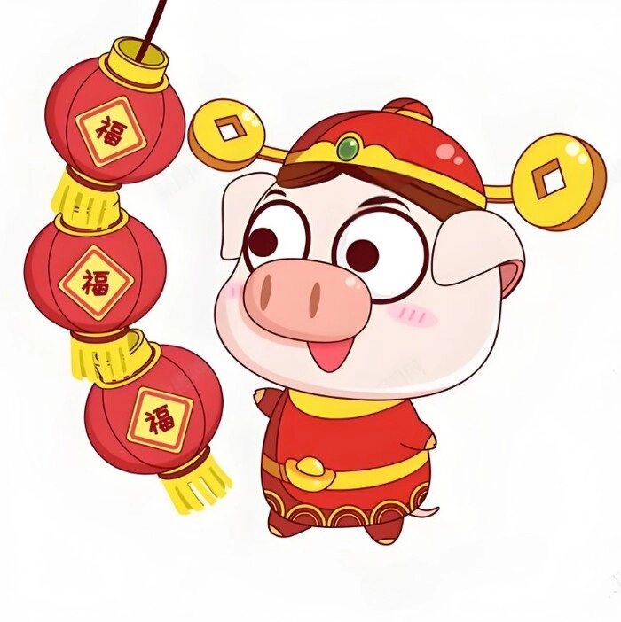 Hình con heo dễ thương chibi khiến ai cũng cười