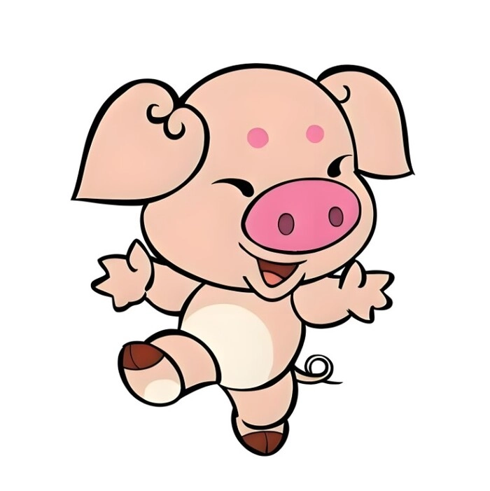 Hình nền heo chibi dễ thương dùng cho điện thoại