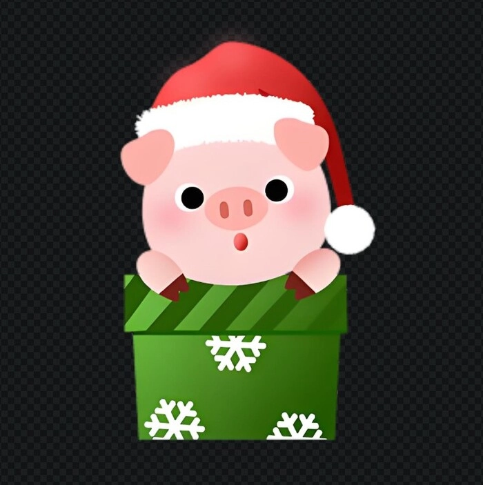 Hình ảnh con heo mập chibi khiến ai cũng thích thú