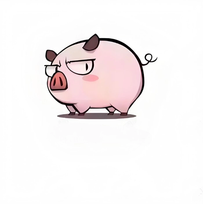 Ảnh lợn chibi mang phong cách dễ thương hiện đại