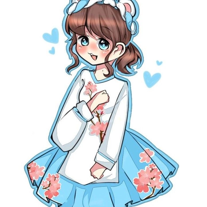 Hình vẽ Simmy chibi cực chill và dễ thương