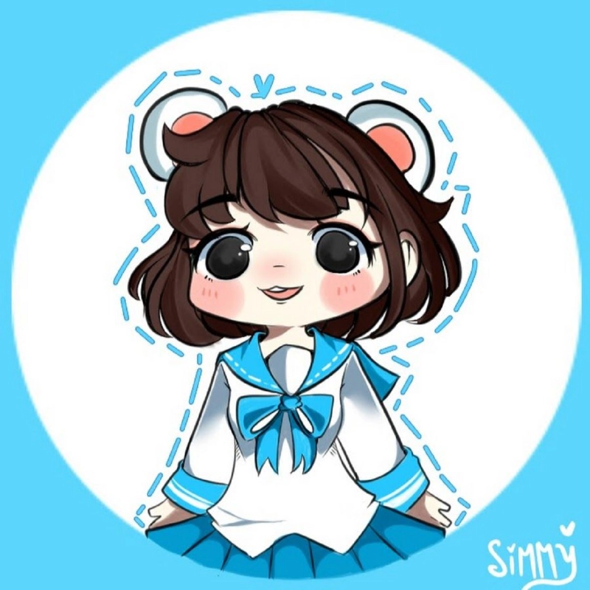 Vẽ chibi Simmy đơn giản cho mọi lứa tuổi
