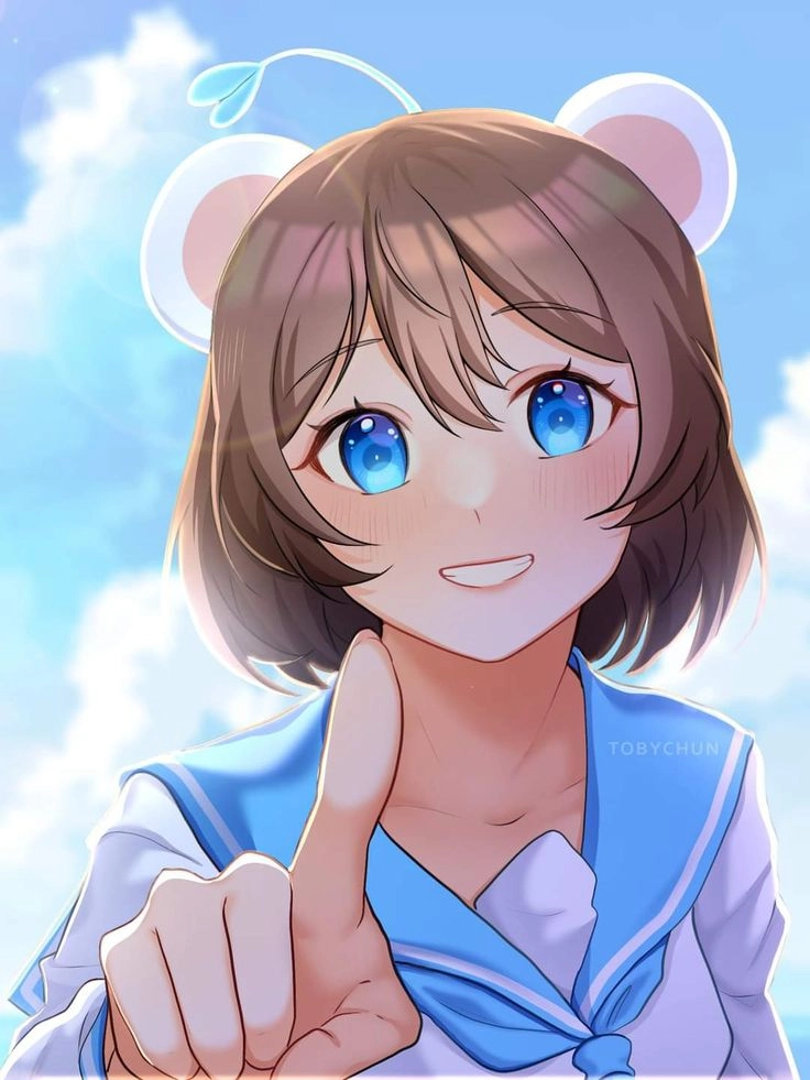 Hình nền mèo Simmy anime với gam màu ngọt ngào