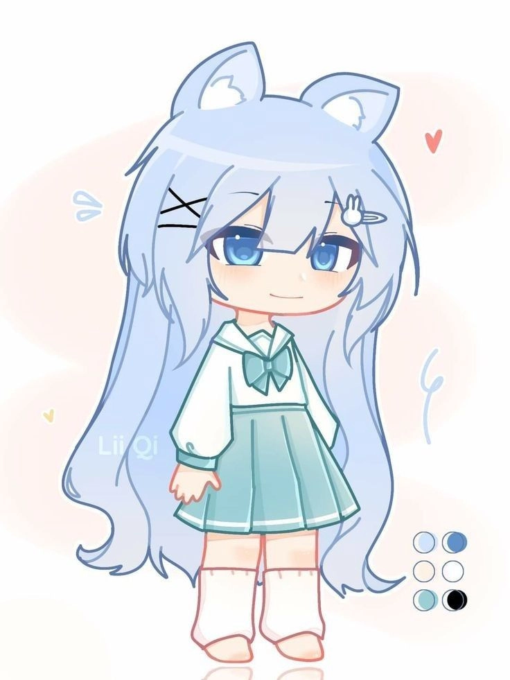 Hình ảnh mèo Simmy chibi sống động từng nét