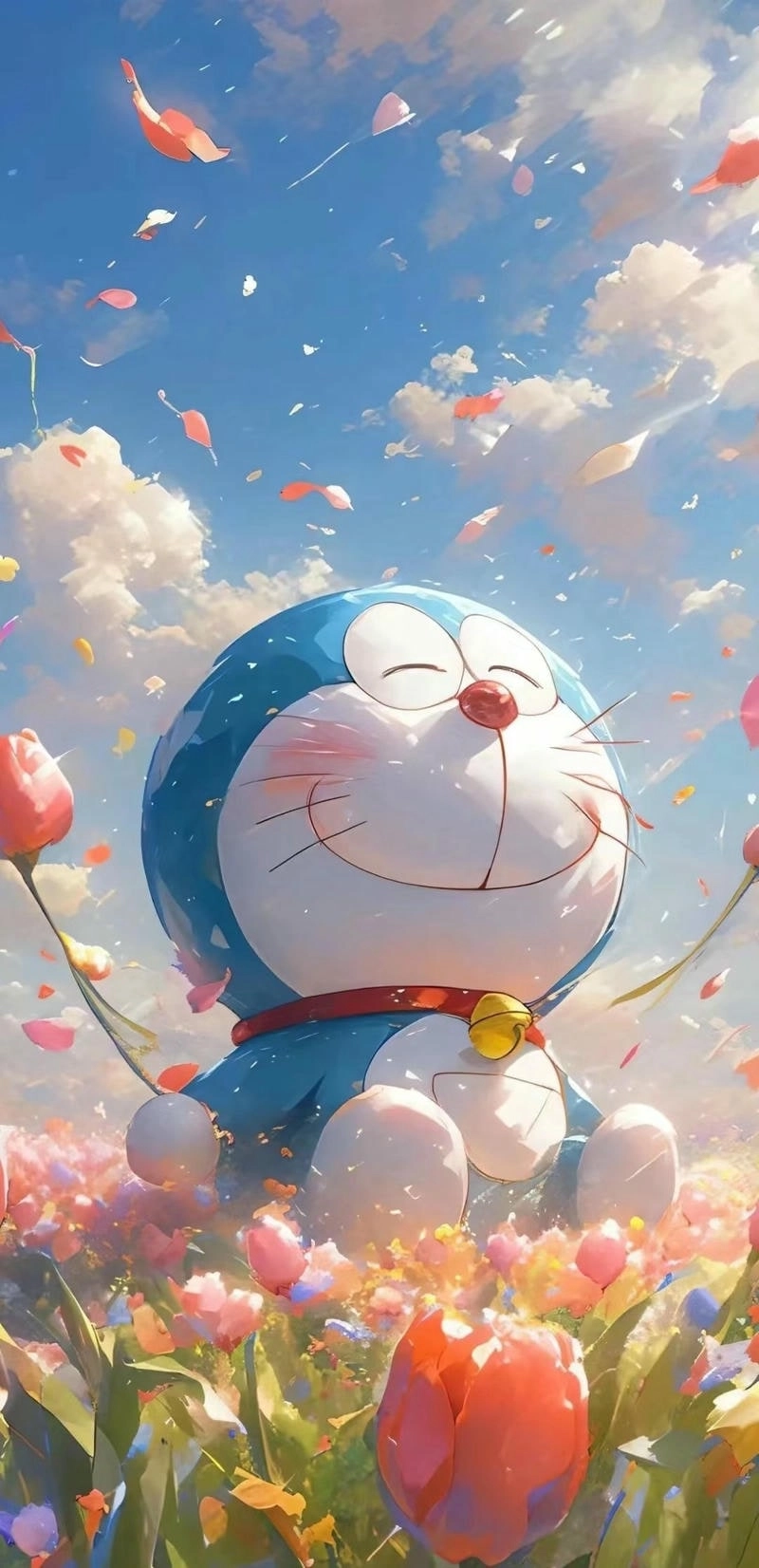 Hình nền điện thoại Doraemon rực rỡ