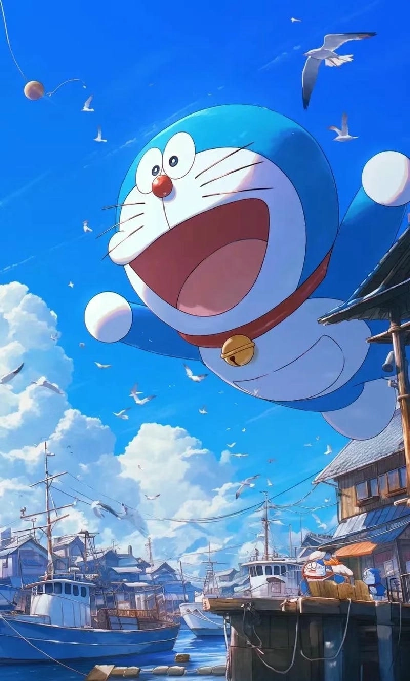 Hình nền Doraemon cute sống động