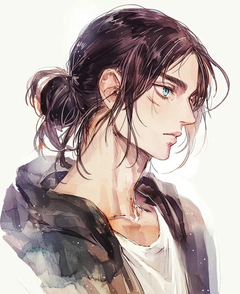 Eren drawing thể hiện hình tượng hùng mạnh và quyết tâm