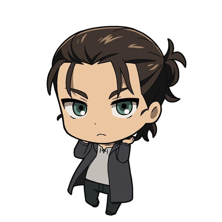 Eren Yeager chibi là phiên bản hoạt hình dễ thương của nhân vật