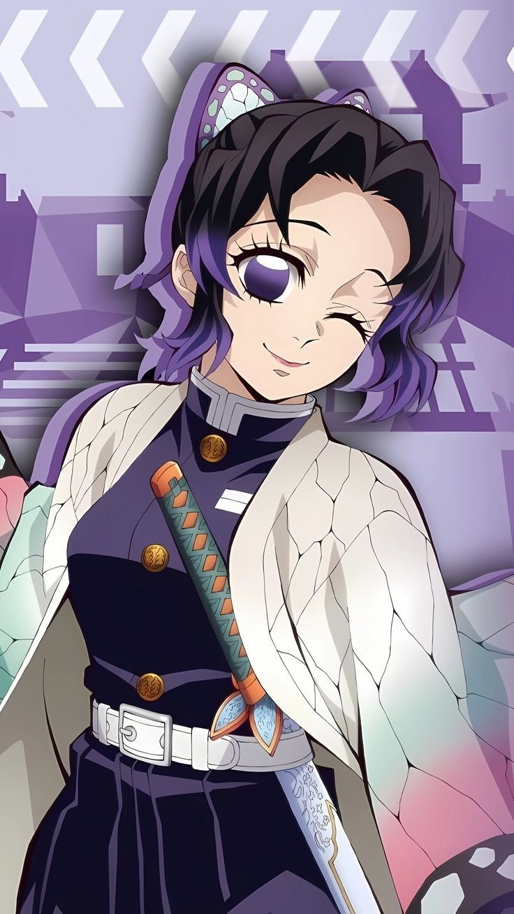 Shinobu Kochou fanart nét vẽ Shinobu đầy cảm xúc