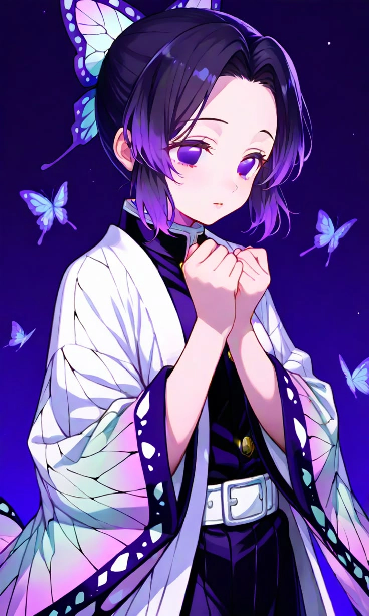 Kochou Shinobu fanart Shinobu qua nét vẽ fan sáng tạo