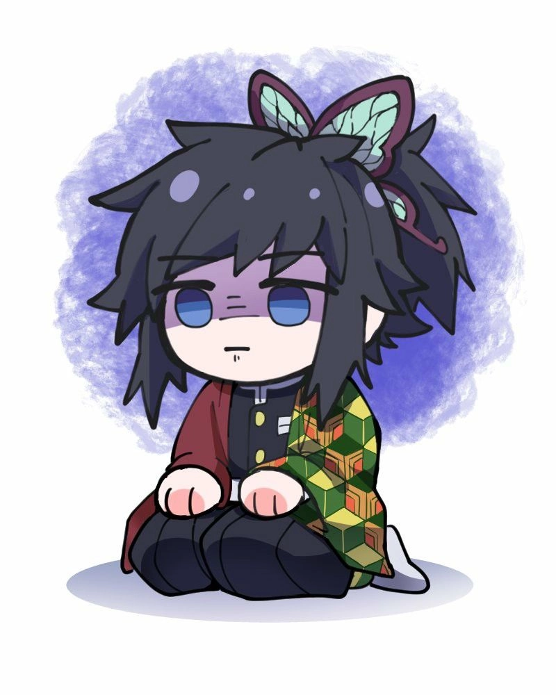 Ảnh Giyuu chibi bộ sưu tập hình Thủy Trụ siêu cute