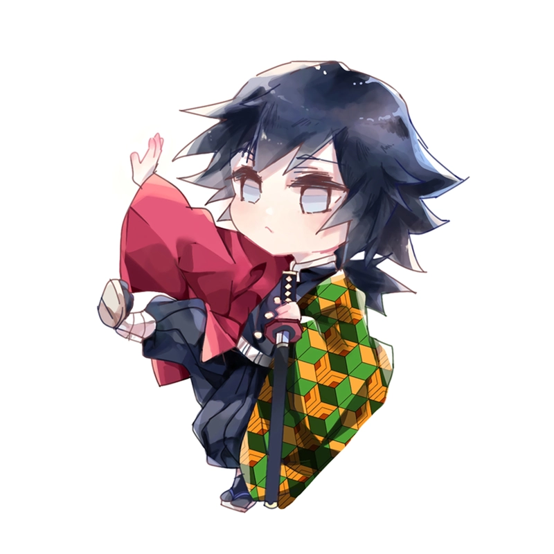 Cách vẽ Giyuu chibi hướng dẫn tạo hình chibi dễ thương