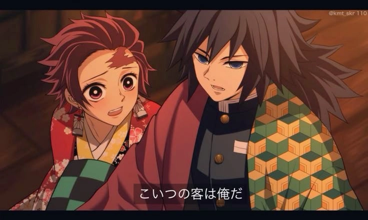 Tanjiro Kamado x Giyuu Tomioka tình cảm trong sáng KnY