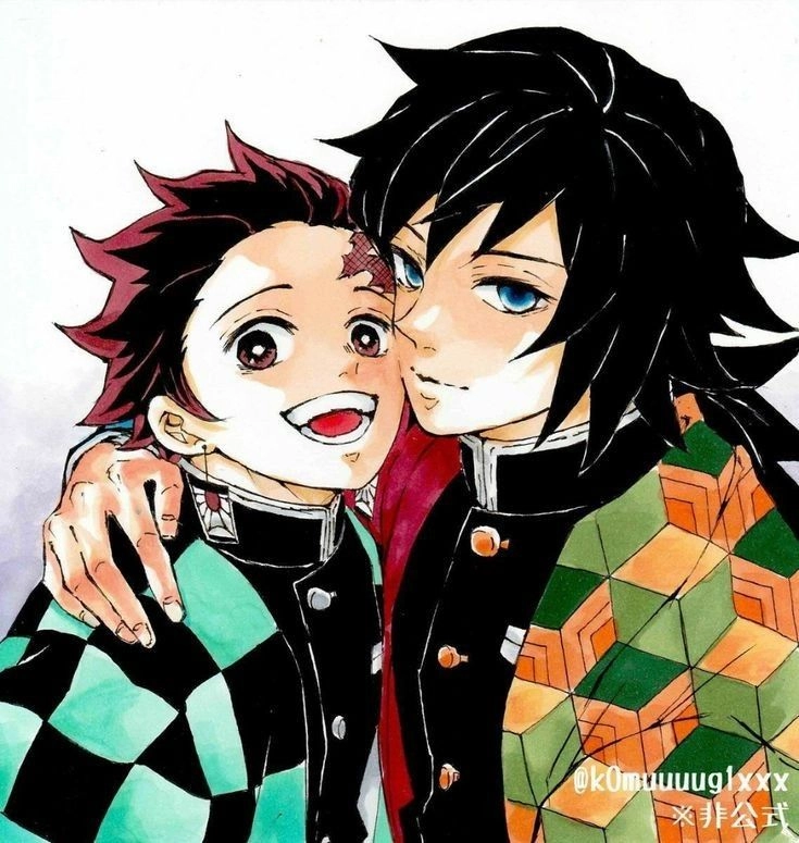 Tanjiro x Giyuu ship biểu tượng tình thầy trò Demon Slayer