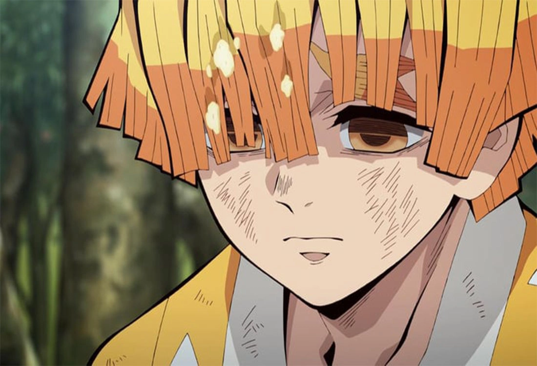 Hình anime Zenitsu nét vẽ chân thực của chiến binh