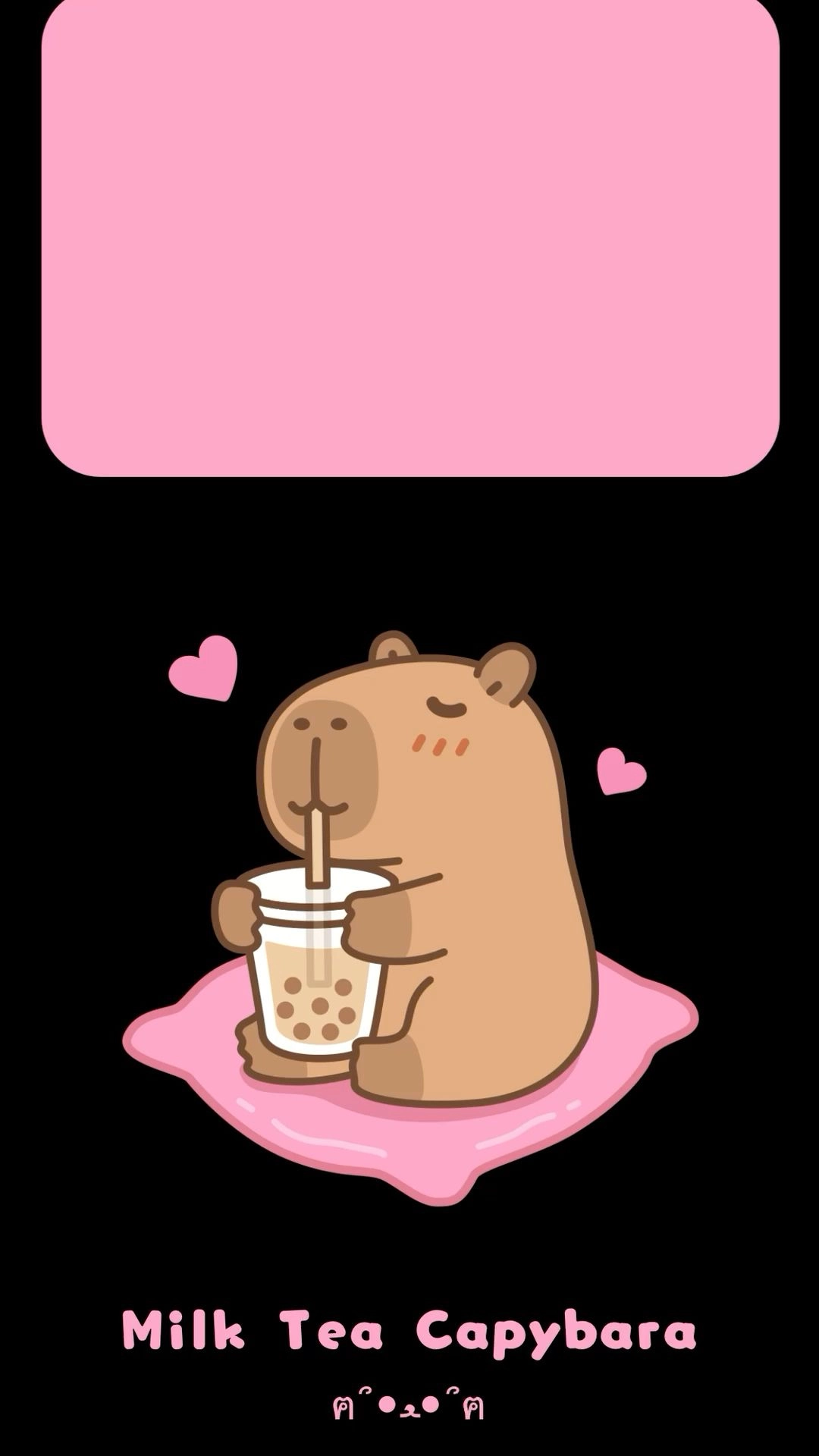 Hình nền điện thoại Capybara đáng yêu