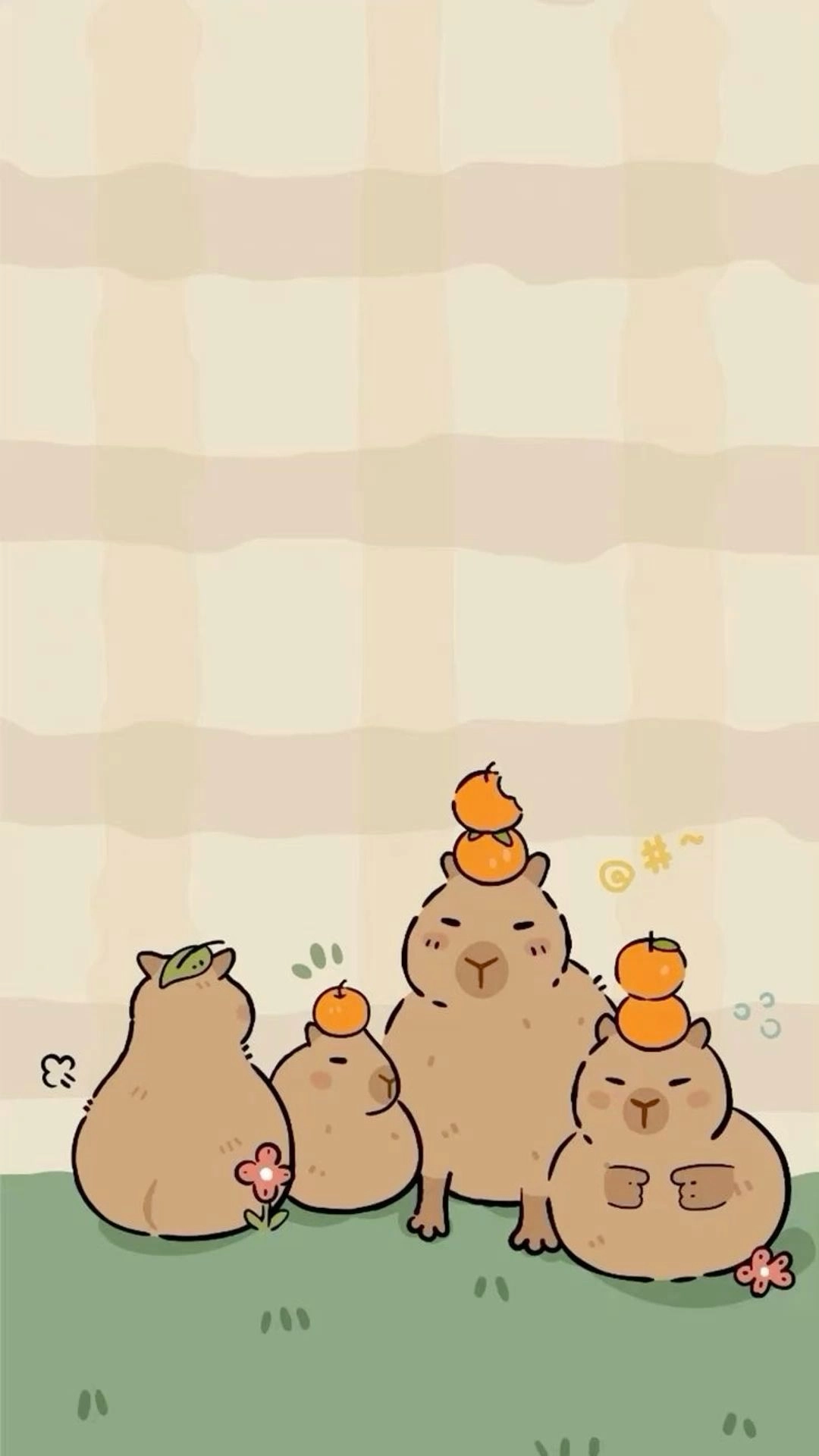 Hình nền Capybara điện thoại dễ thương