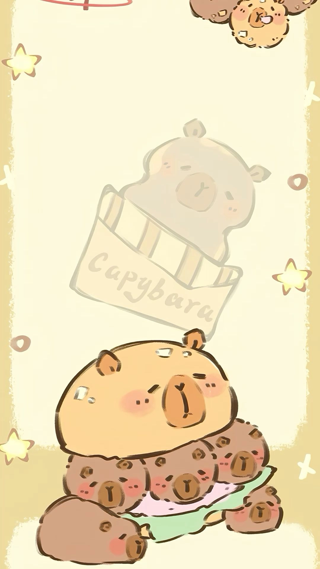 Hình nền Capybara cute vui nhộn