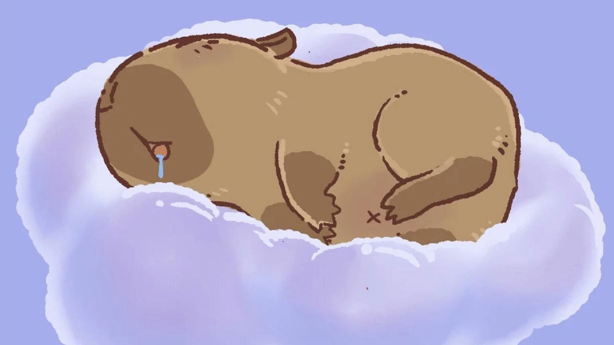 Hình nền máy tính Capybara cute nổi bật