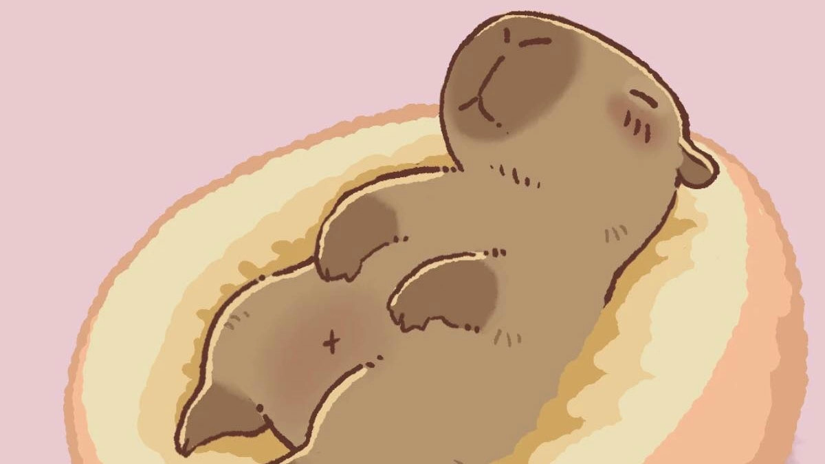 Hình nền Capybara máy tính lôi cuốn