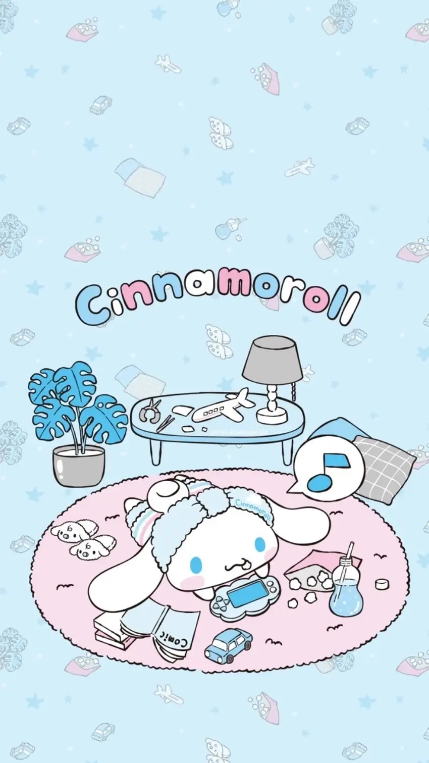 Cute background Cinnamoroll hình nền sáng