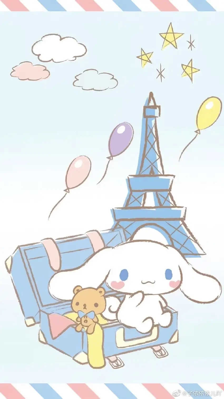 Kawaii hình nền Cinnamoroll đẹp nhẹ