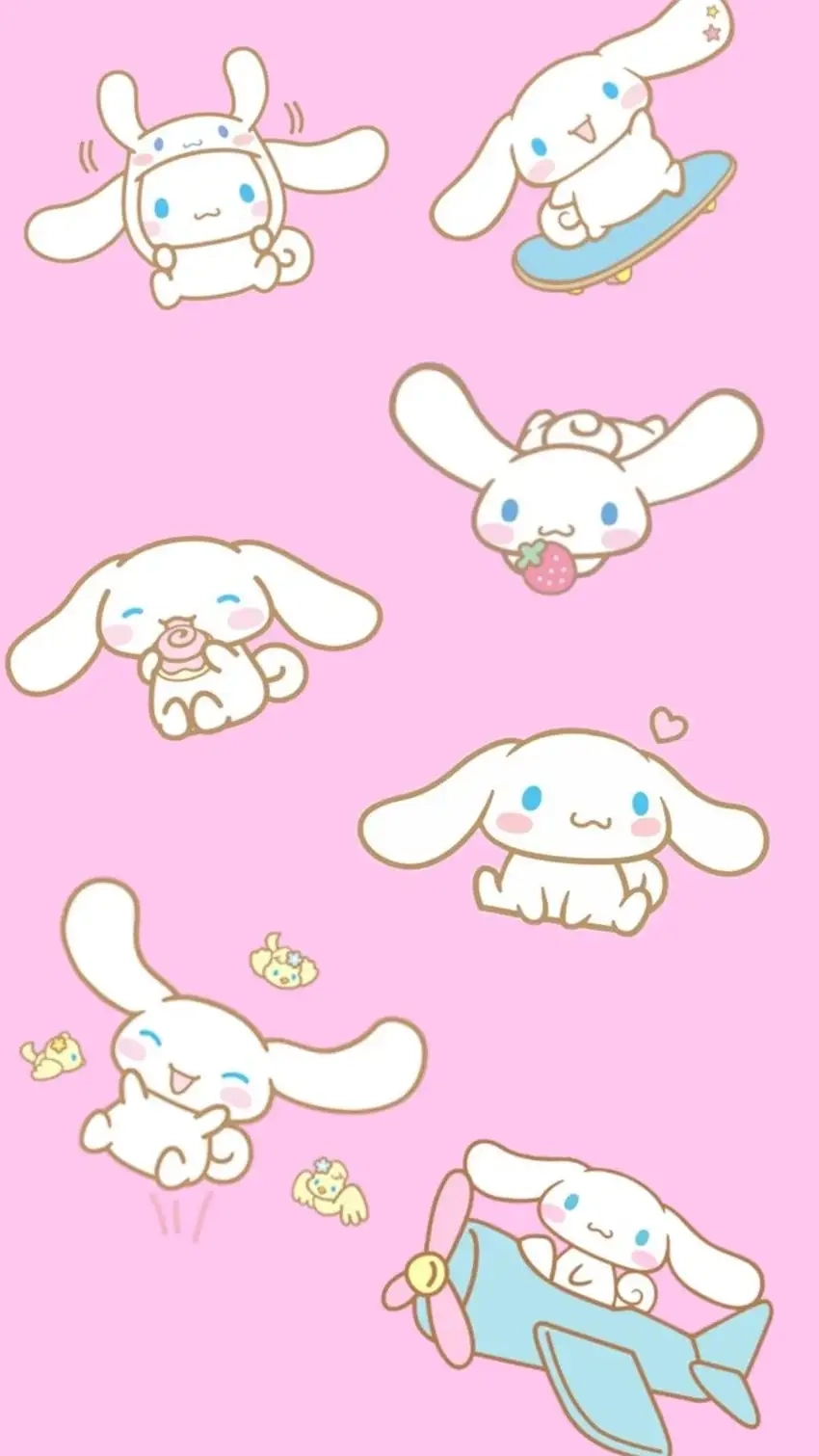 Hình nền điện thoại Kuromi và Cinnamoroll