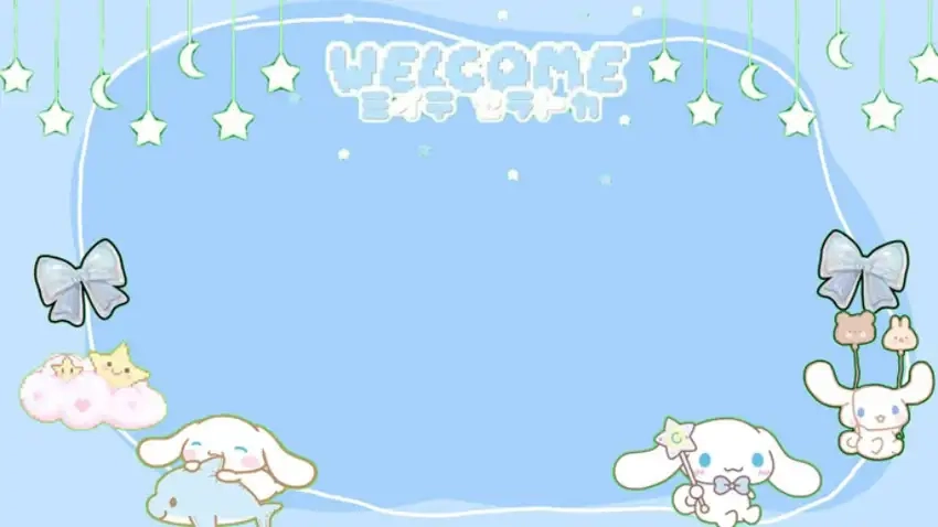 Hình nền Cinnamoroll cute máy tính nhẹ nhàng