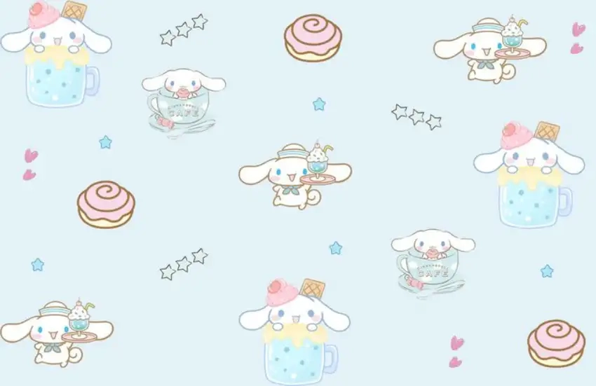 Hình nền Cinnamoroll và Kuromi cute