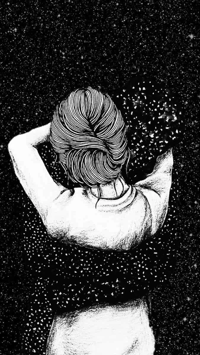 Hình nền đen buồn đẹp như một bức tranh cảm xúc