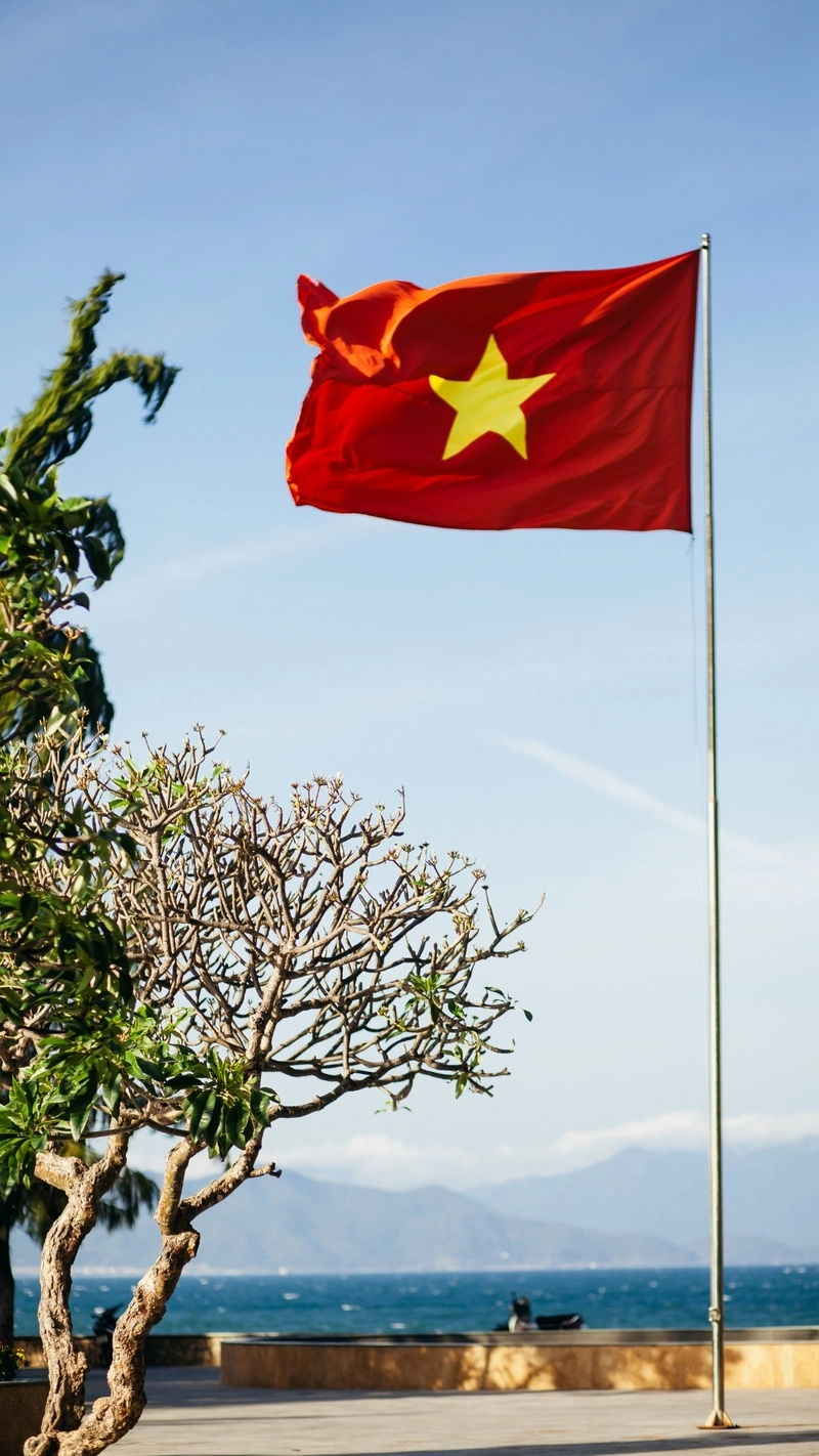 Hình nền điện thoại cờ đỏ sao vàng kiêu hãnh