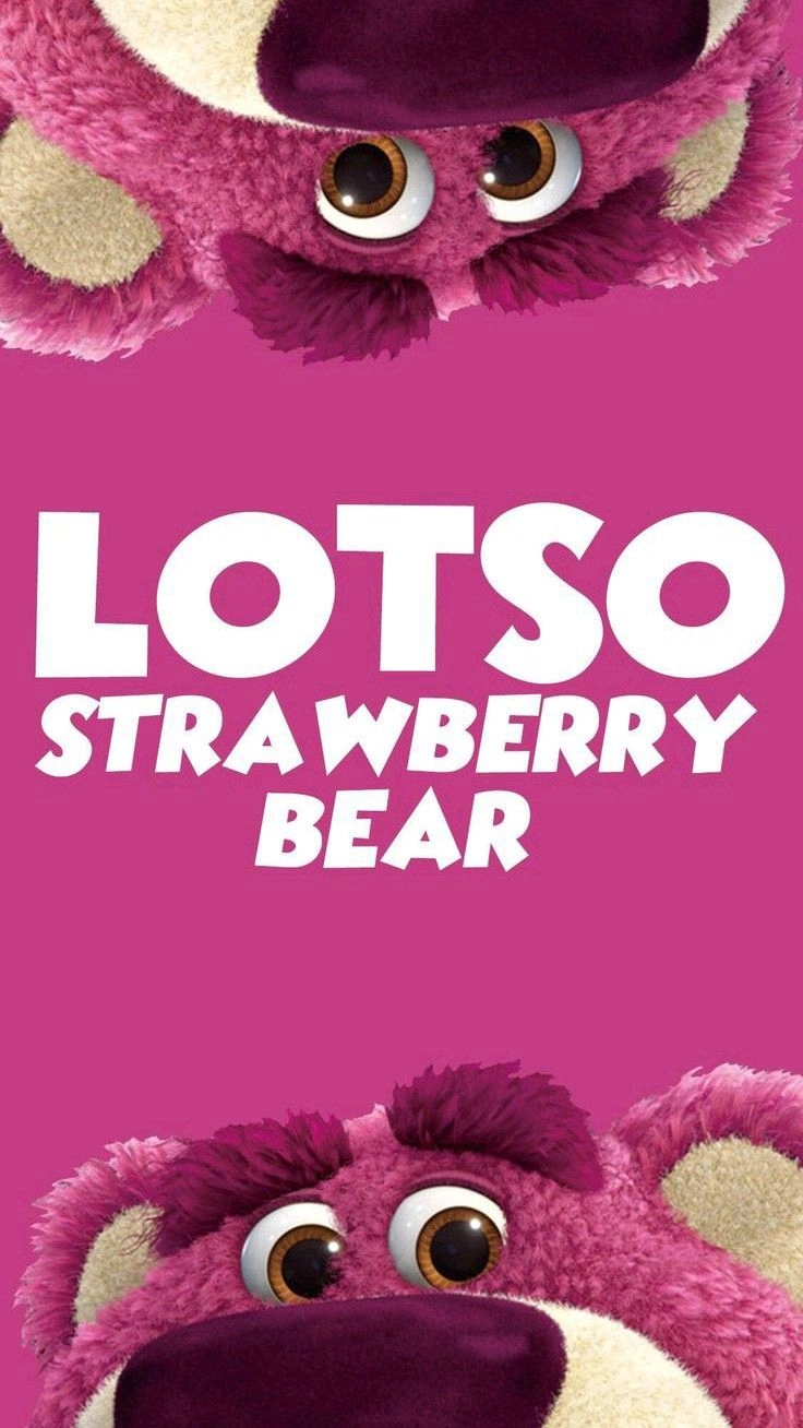 Hình nền gấu Dâu Lotso cute ngọt ngào dễ thương