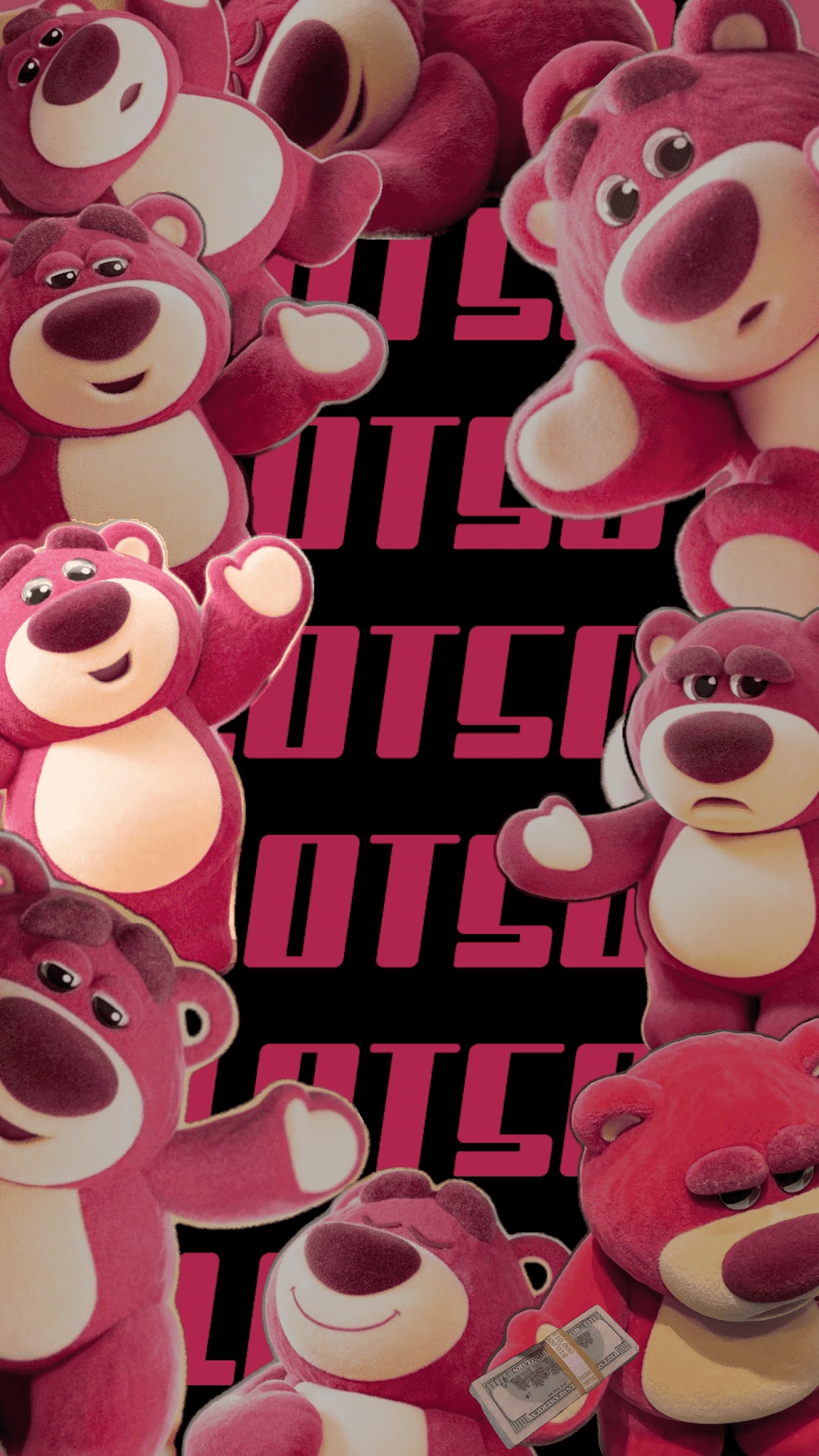 Hình nền hình gấu Dâu cute ngọt ngào tinh nghịch