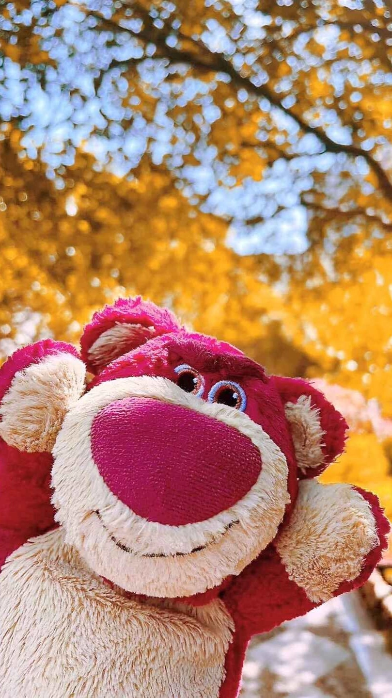 Hình nền gấu Dâu cute cho điện thoại dễ thương