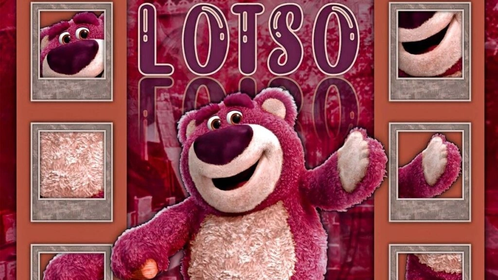 Hình nền máy tính gấu Dâu cute dễ thương nổi bật