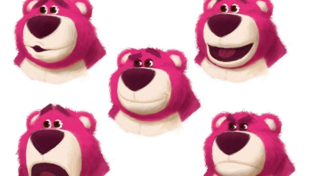 Gấu hồng hình nền máy tính gấu Dâu siêu đáng yêu