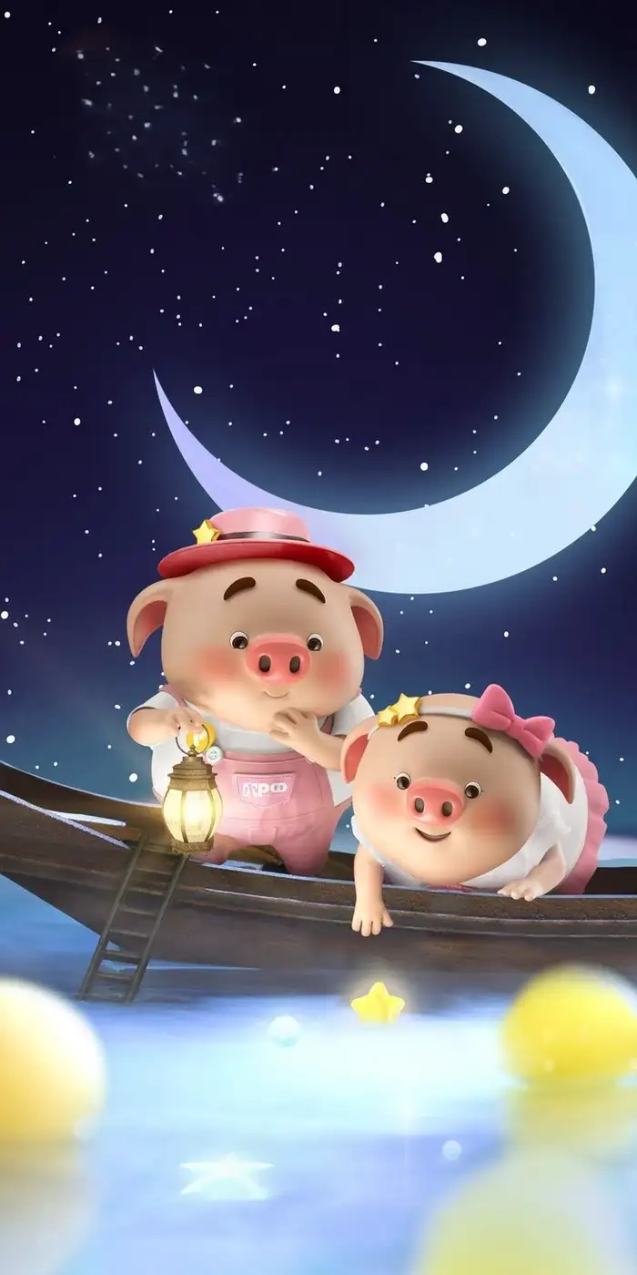 Hình nền điện thoại con heo ngộ nghĩnh sinh động