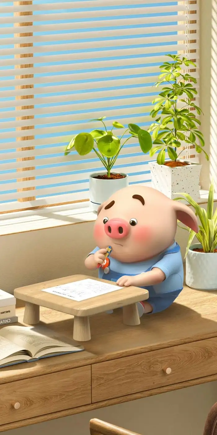 Heo cute chibi ngộ nghĩnh đáng yêu cho điện thoại