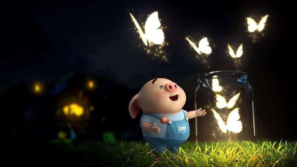 Hình nền con heo ngầu nổi bật cá tính