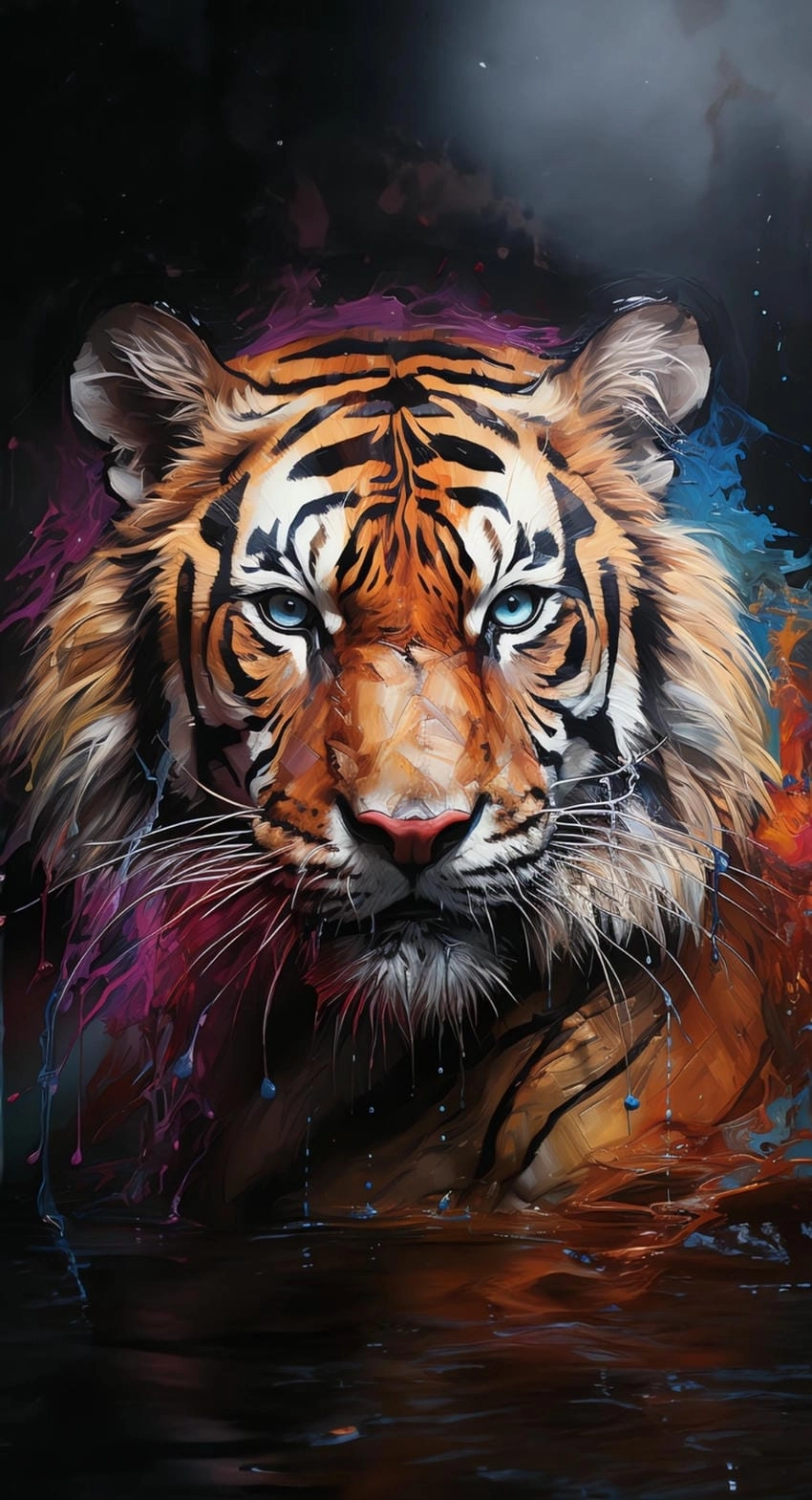 Hình nền hổ đẹp cho điện thoại nổi bật uy nghi