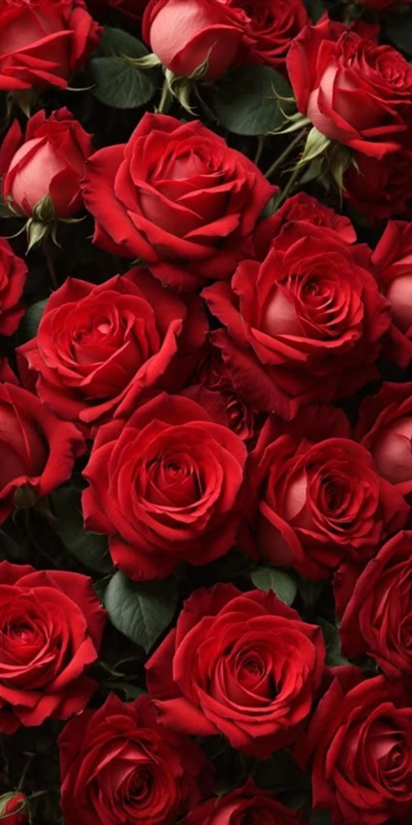 Hình nền điện thoại hoa hồng đỏ rực rỡ