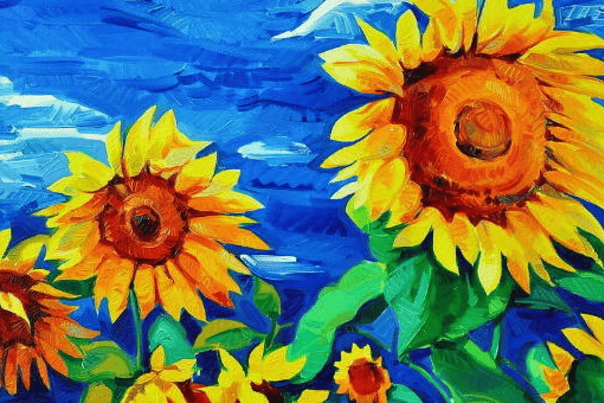 Ảnh nền máy tính hoa hướng dương tươi sáng